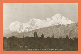 Le Mont Blanc Vu De Geneve ( Cachet - Timbre )  /  /  CPA - Genève
