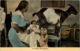 A Cuban Wet Nurse - Ziege Goat - Cuba