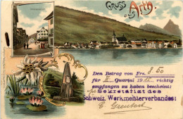 Gruss Aus Arth - Litho - Arth