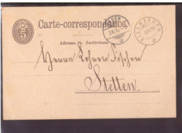 Suisse -(1878) - CP Entier 5 C.  Circule - Ganzsachen