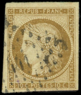 EMISSION DE 1849 - 1    10c. Bistre-jaune, Obl. PC 441, TB - 1849-1850 Ceres