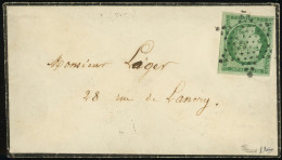 Let EMISSION DE 1849 - 2b   15c. Vert FONCE, Très Belles Marges, Obl. ETOILE S. Env. Locale, Au Verso Càd 5 PARIS 5 9/3/ - 1849-1876: Periodo Classico