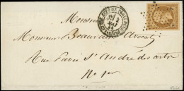 Let PRESIDENCE - 9a   10c. Bistre-brun, Obl. ETOILE S. LSC Locale, Càd LETTRE AFFie DE PARIS POUR PARIS 2/5/54, TTB. C - 1849-1876: Periodo Clásico