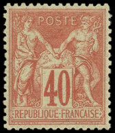 ** TYPE SAGE - 70   40c. Rouge-orange, Bon Centrage, TB. C - 1876-1878 Sage (Type I)