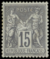* TYPE SAGE - 77   15c. Gris, Bon Centrage, Frais Et TB - 1876-1898 Sage (Tipo II)