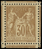 * TYPE SAGE - 80   30c. Brun-jaune, 8 Voisins, Ch. Légère, Superbe - 1876-1898 Sage (Tipo II)