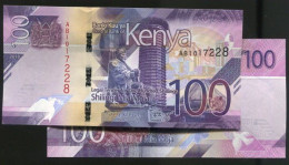KENYA，P53，100-Shilling，animal 2019，UNC - Kenya