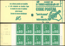 CARNETS (N° Yvert) - 1893-C1    Béquet, 0,80 Vert, Gravé, 20 Ex. Dont 10 SANS PHOSPHO, TB, Cote Cérès 2750, N°400b - Sonstige & Ohne Zuordnung