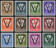 ** LA  LIBERATION - WURTEMBERG 13/16, 17/23 Et 25 : Timbres De Service, TB, Signés Zierer BPP - Liberation