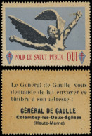** LA  LIBERATION - VIGNETTE POUR LE SALUT PUBLIC Avec Texte Au Verso, TB - Liberation