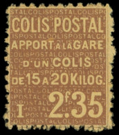 ** COLIS POSTAUX  (N° Et Cote Maury) - 92   2f35 Brun Sur Jaune, Un Grain Dans Le Papier, TB, Yvert N°97 - Mint/Hinged