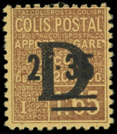 ** COLIS POSTAUX  (N° Et Cote Maury) - 126   2f35 Sur 1f65 Brun Sur Jaune, Surch. D, Yvert N°131, Un Grain Dans Le Papie - Mint/Hinged