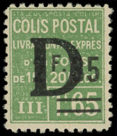 ** COLIS POSTAUX  (N° Et Cote Maury) - 128  2f35 Sur 1f65 Vert, Surchargé D, TB, Yvert N°141 - Mint/Hinged