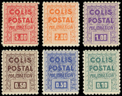 ** COLIS POSTAUX  (N° Et Cote Maury) - 165A/F Majoration, Série NON EMISE Dentelée, TB - Mint/Hinged