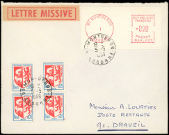 Let Spécialités Diverses - L.S.A. 1a : BAA-001 Montgeron, 020 + 4t. à 0,05 Obl. 5/5/69 S. Env., TB - Lettres & Documents