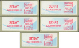 Spécialités Diverses - L.S.A. 314 : C001-75726, SENAT, 5 Valeurs Différentes Entre 2,00 Et 11,00, TB - Other & Unclassified