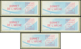 Spécialités Diverses - L.S.A. 315 : C001-92800, SOMMET DE L'ARCHE, Type 3, 5 Val. Entre 2,00 Et 11,00, TB - Other & Unclassified