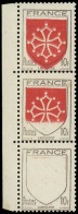 ** VARIETES - 603   Languedoc, BANDE De 3 Bdf, SANS Le JAUNE, 1 Ex. SANS Le ROUGE, 1 Ex. Rouge PARTIEL, TB, RR. C, Cote  - Unused Stamps