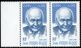 ** VARIETES - 3434   J.Pierre Bloch, SANS PHOSPHO, Bdf, Tenant à Normal, TB. C - Unused Stamps