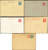 Let ENTIERS POSTAUX - Gandon, 7 CP Neuves, Toutes Différentes, TB - Altri & Non Classificati
