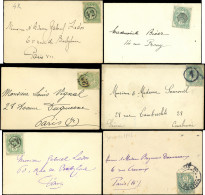 Let LETTRES DU XXe SIECLE - N°111 Obl. Jour De L'An Sur 10 CP, Toutes Différentes, TB - Storia Postale