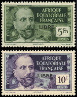 ** A.E.F. 125/26 : 5f. Et 10f., LIBRE, TB - Altri & Non Classificati