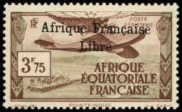 ** A.E.F. PA 16 : 3f75 Brun-rouge Et Vert-gris, TB - Altri & Non Classificati