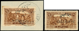 ALAOUITES 31c : 3p. Brun, Surcharge RENVERSEE, ** Et Obl. S. Fragt, TB - Altri & Non Classificati