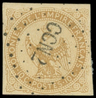 COCHINCHINE CG N°3 : 10c. Bistre Obl. Losange CCN2, Frappe Superbe - Otros & Sin Clasificación