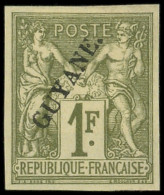 (*) GUYANE 15 : 1f. Olive, TB. S - Altri & Non Classificati