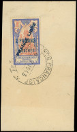 INDE 131c : 2fa.9ca. S. 25c. Outremer Et Rouge-orange, Surch. FRANCE LIBRE Diagonale, Obl. S. Fragt, TB - Autres & Non Classés
