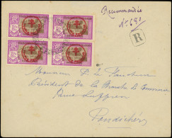 Let INDE 230R : 2fa.12ca. Lilas Et Brun, FRANCE TOUJOURS, BLOC De 4 Obl. S. Env. Rec., TB. C - Autres & Non Classés