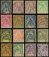MOHELI 1/16 : Série Groupe De 1906-07, Obl., TB - Autres & Non Classés