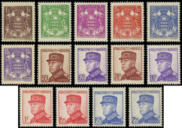 ** MONACO 154/66 : Armoiries Et Prince Louis II, TB - Unused Stamps