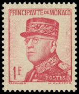 ** MONACO 163a  1f. Rose, Louis II, TB. C - Unused Stamps