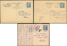 Let MONACO Entiers Rainier III, 3 CP N°A1 (2) Et B1, Obl., TB - Ganzsachen