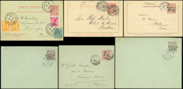 Let MONACO Entiers : Lot De 13 Entiers Obl. Dont 3 Surch. Taxe Réduite à 0f10, TB - Ganzsachen