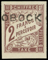 * OBOCK Taxe 17 : 2f. Marron, Frais, TB. C - Autres & Non Classés