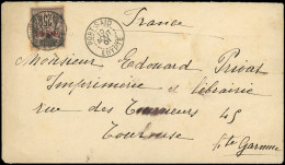 Let PORT-SAID 11 : 25c. Noir Sur Rose, Obl. Càd PORT SAID 10/8/01 S. Env., Arr. Toulouse, TB - Andere & Zonder Classificatie