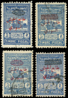 SYRIE 296a/96d : 5pi. Bleu, 4 Surcharges Différentes, TB - Autres & Non Classés