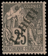 * TAHITI 15 : 25c. Noir Sur Rose, TB. S - Autres & Non Classés