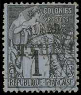 TAHITI 19 : 1c. Noir Sur Azuré, Obl., TB - Autres & Non Classés
