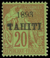 * TAHITI 25 : 25c. Brique Sur Vert, TB - Autres & Non Classés