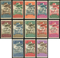 ** WALLIS ET FUTUNA Taxe 24/36 : Surchargés FRANCE LIBRE, Gomme Coloniale, TB. C - Postage Due