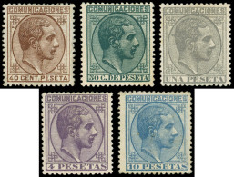 * ESPAGNE 178/82 : Alphonse XII De 1878, TB - Neufs