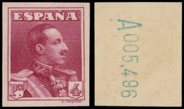 ** ESPAGNE 285 : 4p. Lie De Vin, NON DENTELE, N°A005,496, TTB - Neufs