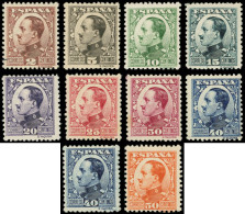 ** ESPAGNE 403/11 : Série Alphonse XIII De 1930/31, N°408 Rouss. (Cote 1€), TB - Neufs