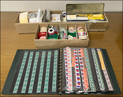 Enorme Stock De Carnets Et Roulettes Modernes Dans 3 Boites Et Un Classeur, Prévoir Du Temps Pour Effectuer Le Chiffrage - Collezioni