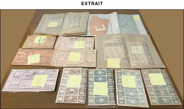 Colis Postaux De Paris Pour Paris Entre N°1 Et 105, Stock En 4 Classeurs Pour Feuilles Et Multiples Carnets, Forte Cote - Collezioni