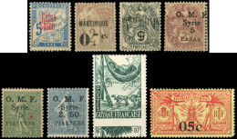 Colonies, Lot De 8 Variétés *, ** Ou (*), Toutes Signées Scheller, La Plupart TB - Collections (en Albums)